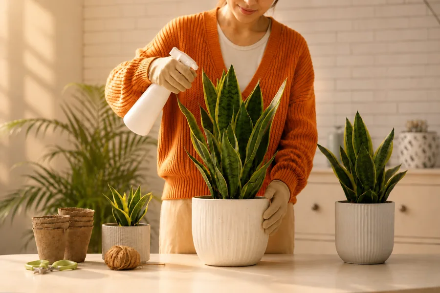 Houseplant leaves